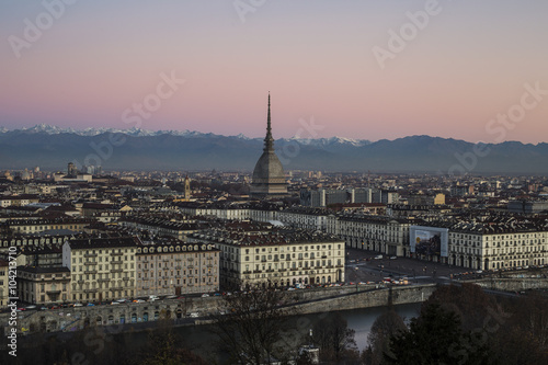 Sunrise in Turin  Italy
