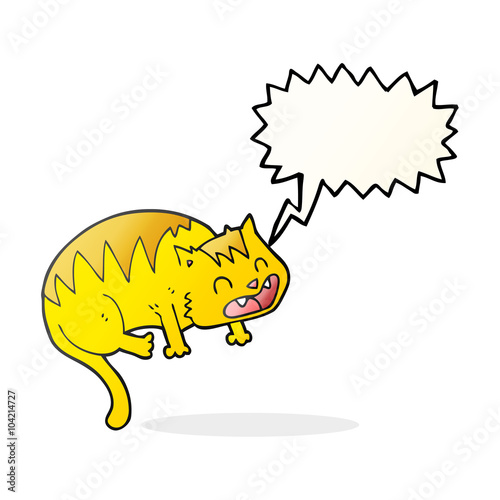 speech bubble cartoon cat