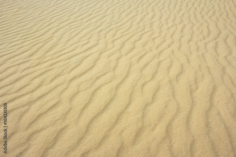perfect texture of sand waves.  pattern of sand.
