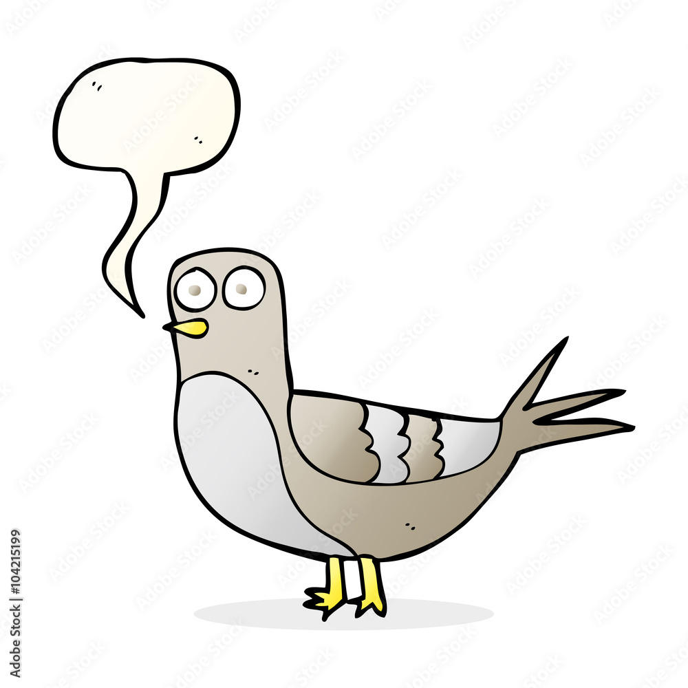 speech bubble cartoon pigeon speech bubble cartoon pigeon