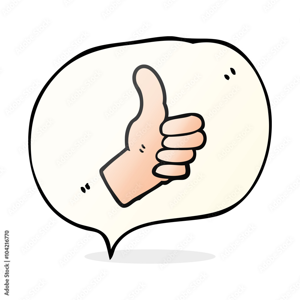 speech bubble cartoon thumbs up sign speech bubble cartoon thumbs up sign