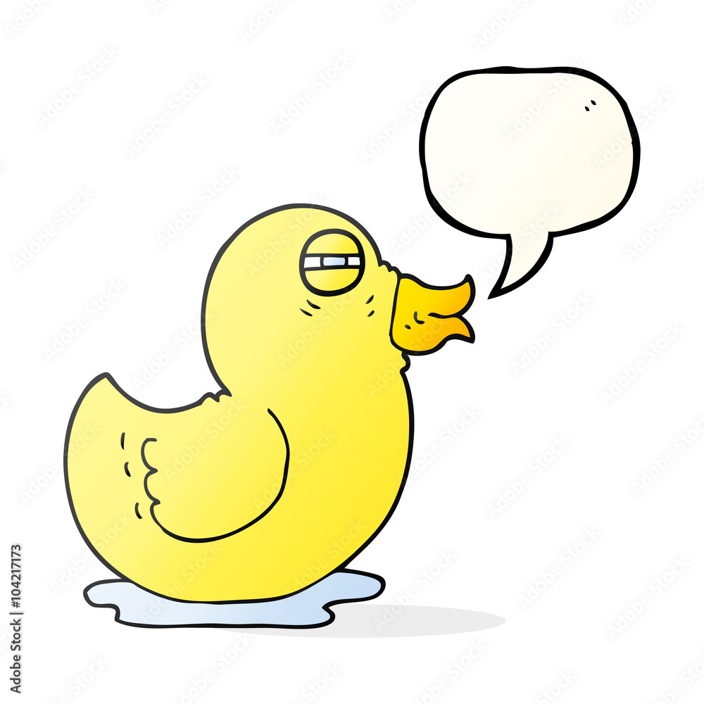 speech bubble cartoon rubber duck speech bubble cartoon rubber duck