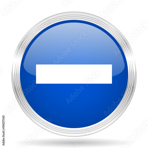 minus blue silver metallic metallic chrome web circle glossy icon Free Download minus blue silver metallic metallic chrome web circle glossy icon - GFXLoad