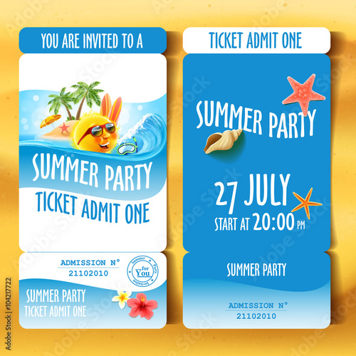 summer party  invitation
