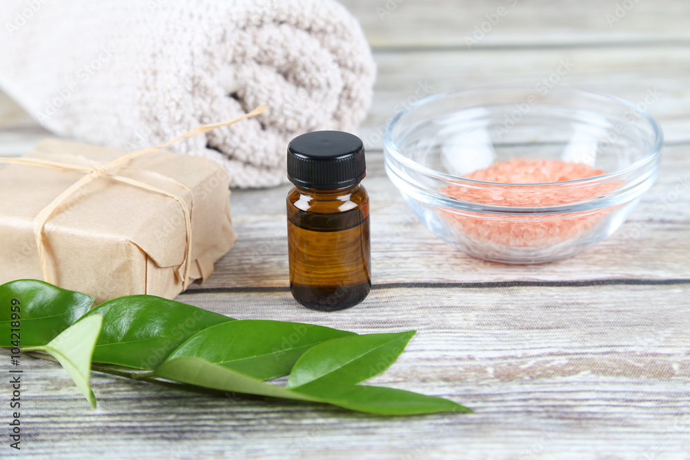 Bottle of essential oil. Aromatherapy. Bottle of essential oil. Aromatherapy.