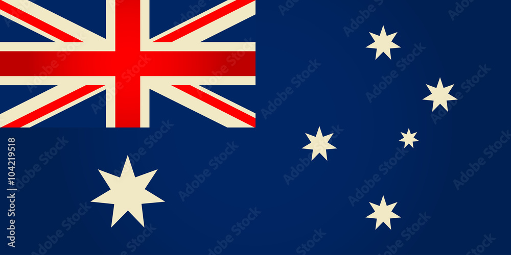 Fototapeta premium Australia flag.Vector illustration.