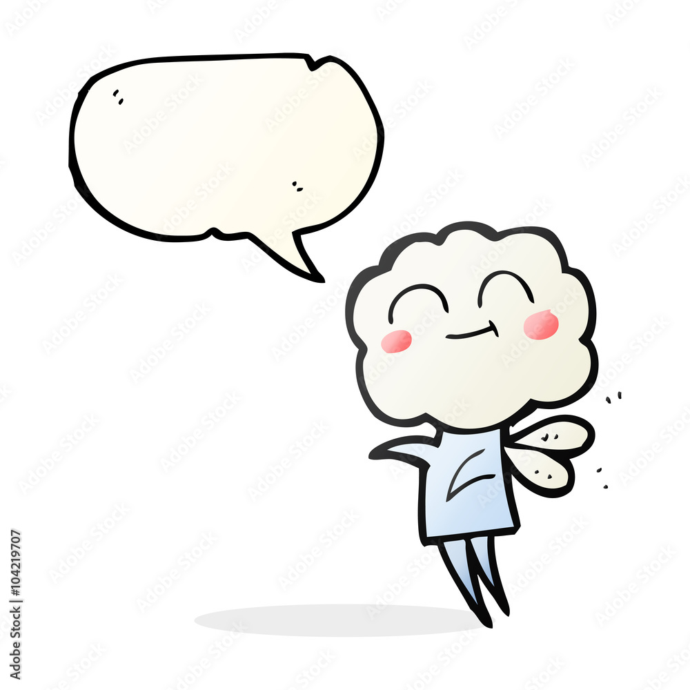 speech bubble cartoon cute cloud head imp speech bubble cartoon cute cloud head imp