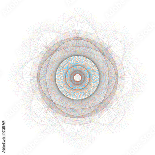 Guilloche pattern for certificate and other security documents