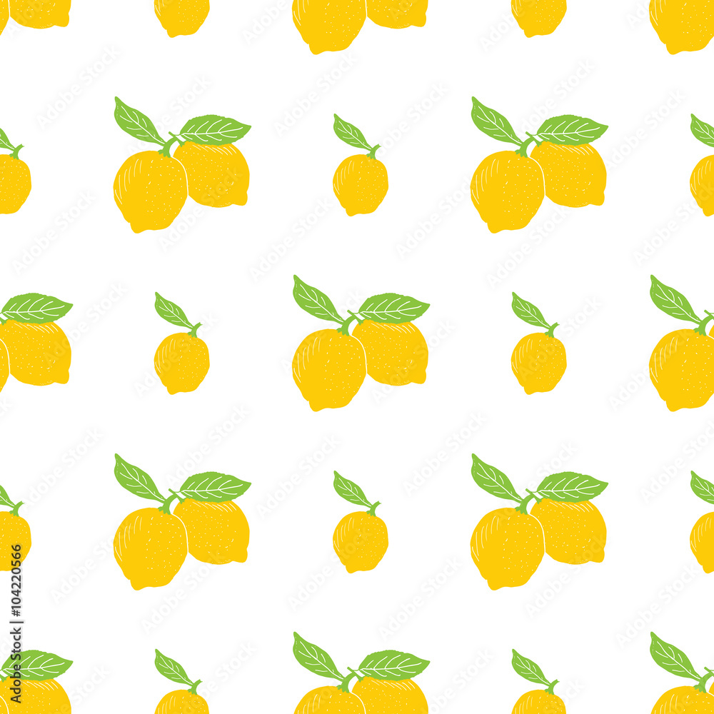 Fruit background Seamless pattern with hand drawn sketch lemon vector illustration Fruit background Seamless pattern with hand drawn sketch lemon vector illustration