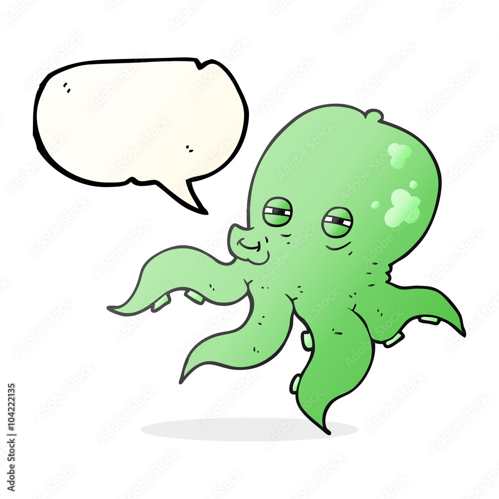 speech bubble cartoon octopus speech bubble cartoon octopus