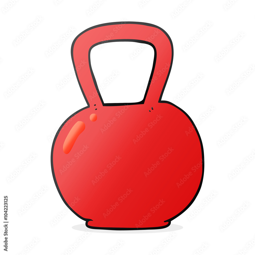 cartoon kettle bell cartoon kettle bell