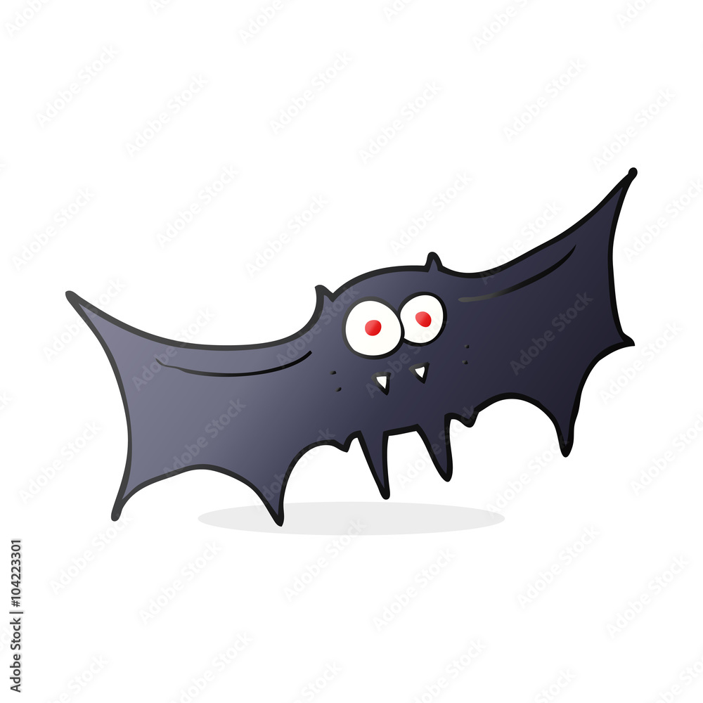 Obraz premium cartoon vampire bat
