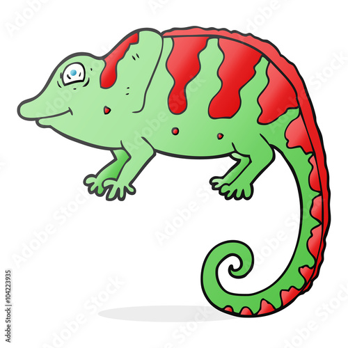 cartoon chameleon