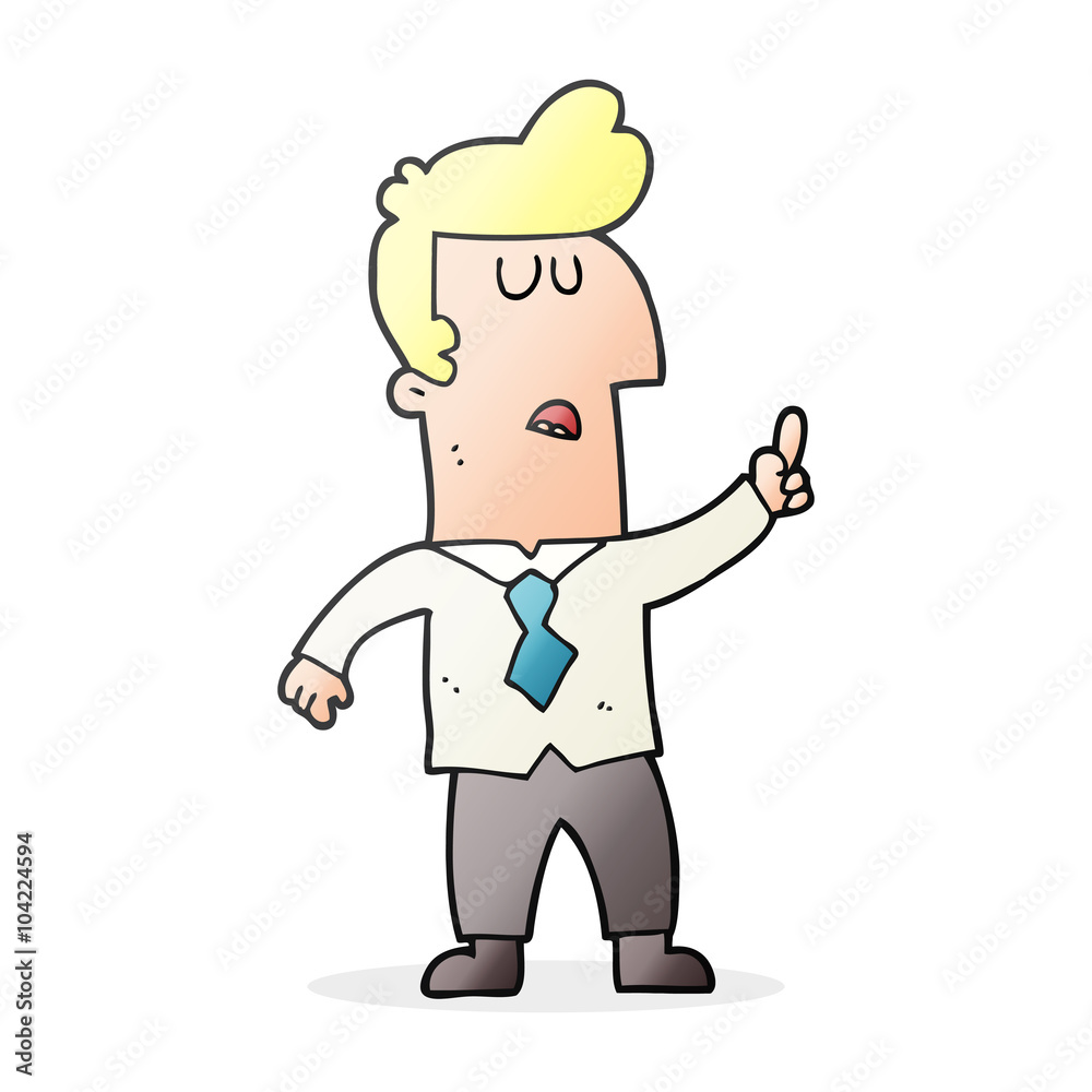 cartoon businessman