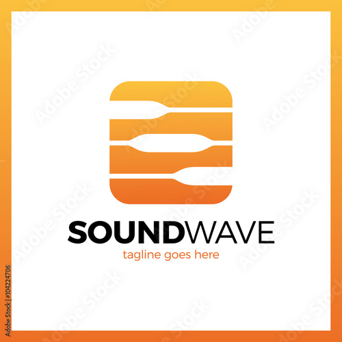 Round Square Radio Signal Logo