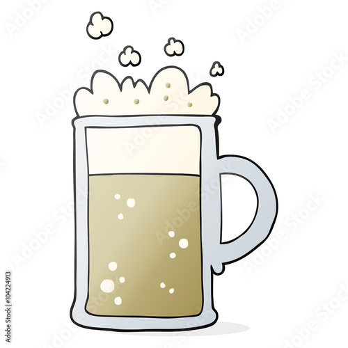 cartoon tankard of beer