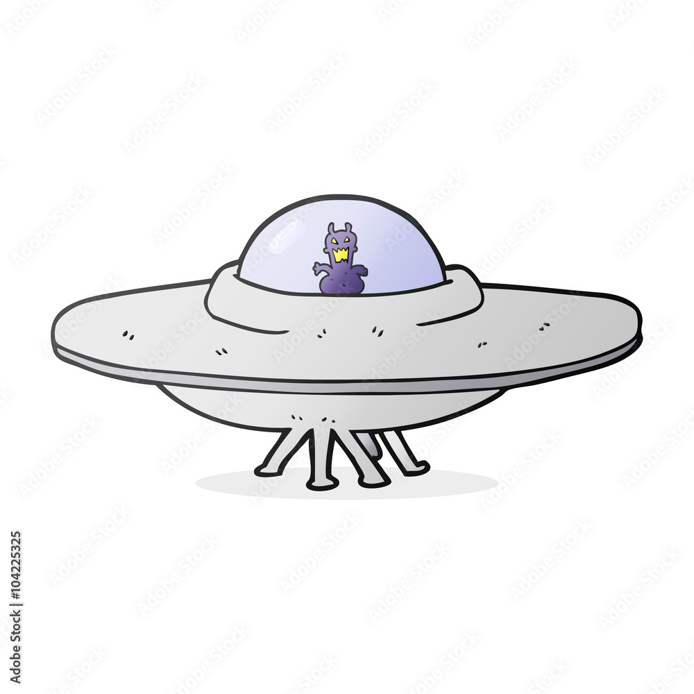 cartoon UFO cartoon UFO
