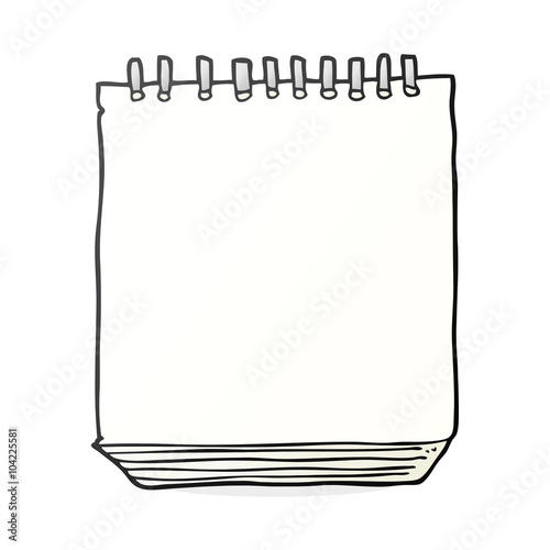 cartoon notepad