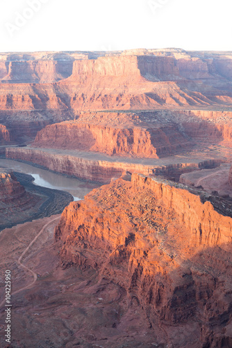 canyon shape sunrise