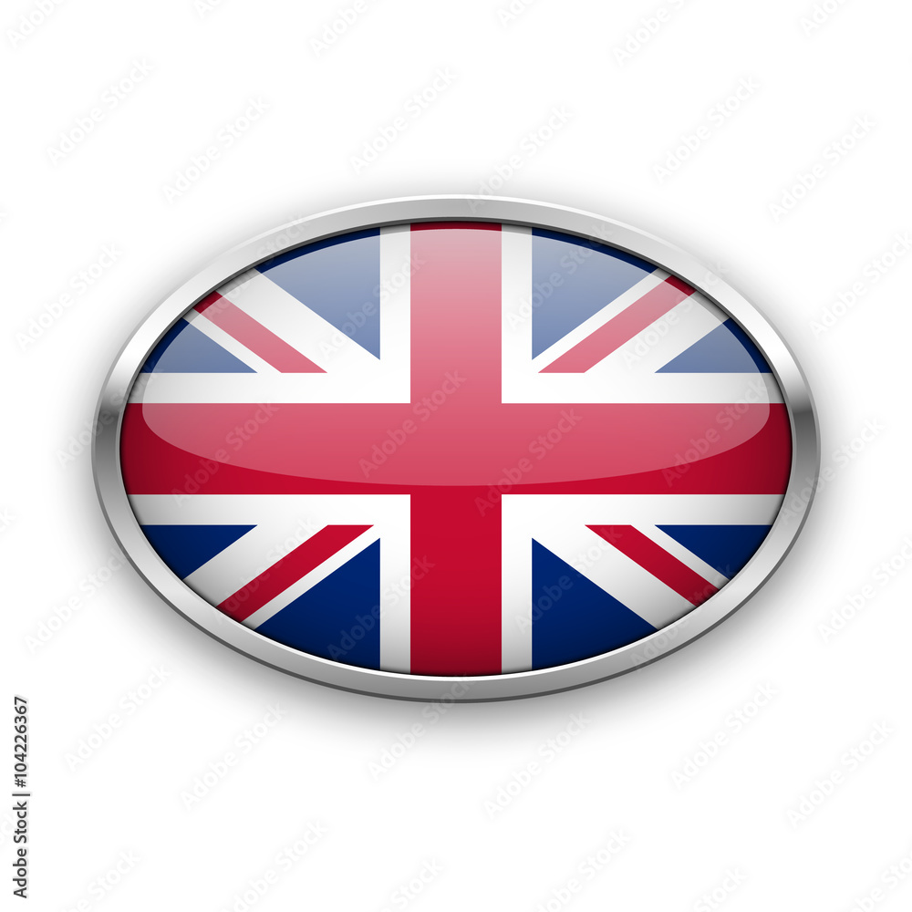 Obraz premium flag in silver frame