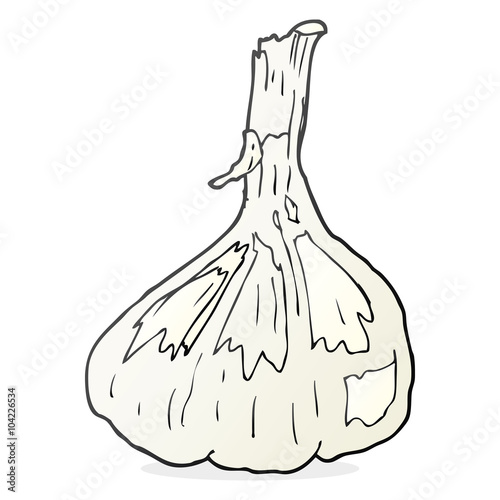 cartoon garlic