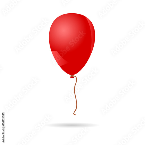 balloon red illustration