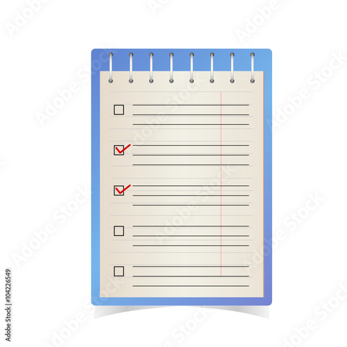 check list blue illustration