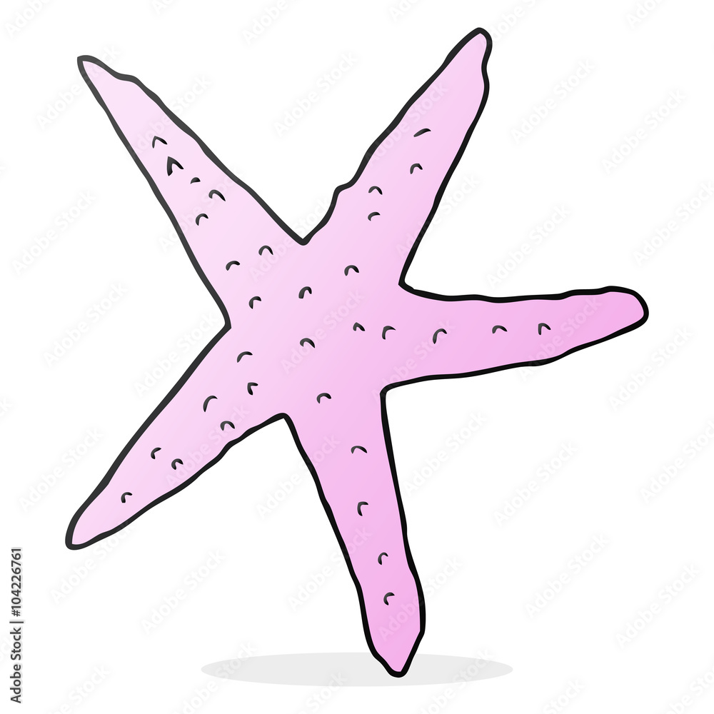 Obraz premium cartoon starfish