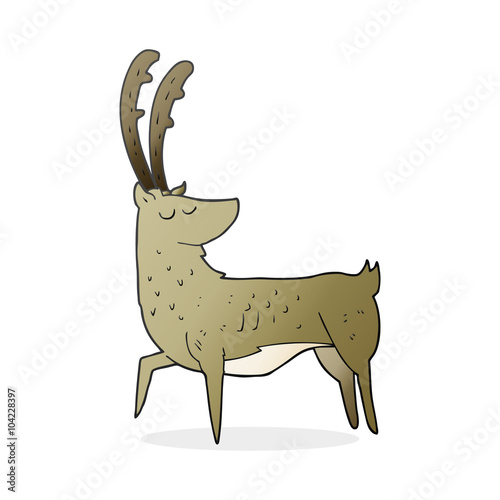 cartoon manly stag