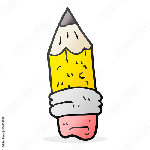 cartoon pencil stub