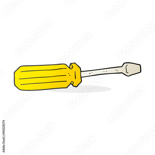 cartoon screwdriver