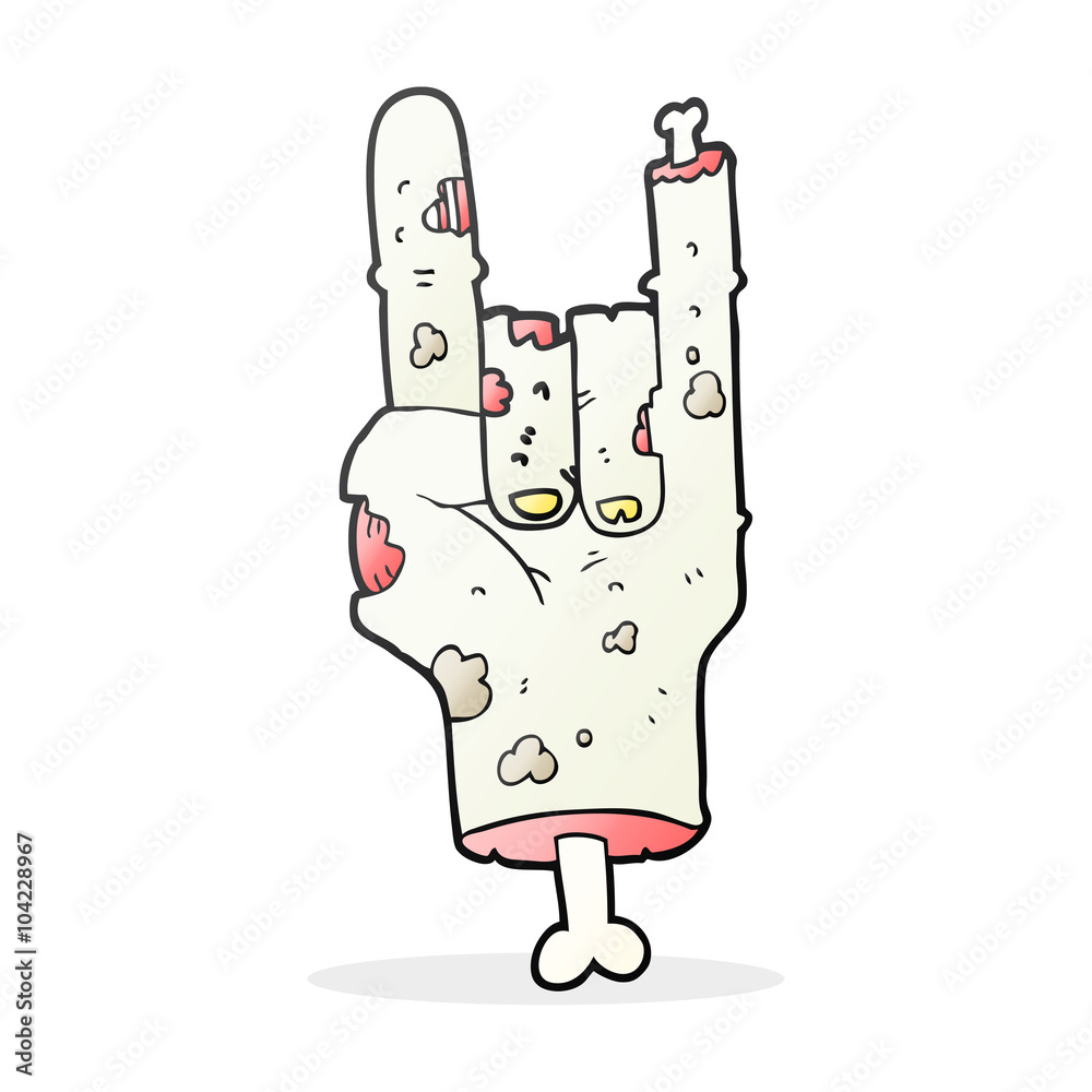 cartoon zombie hand cartoon zombie hand