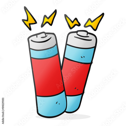 cartoon batteries