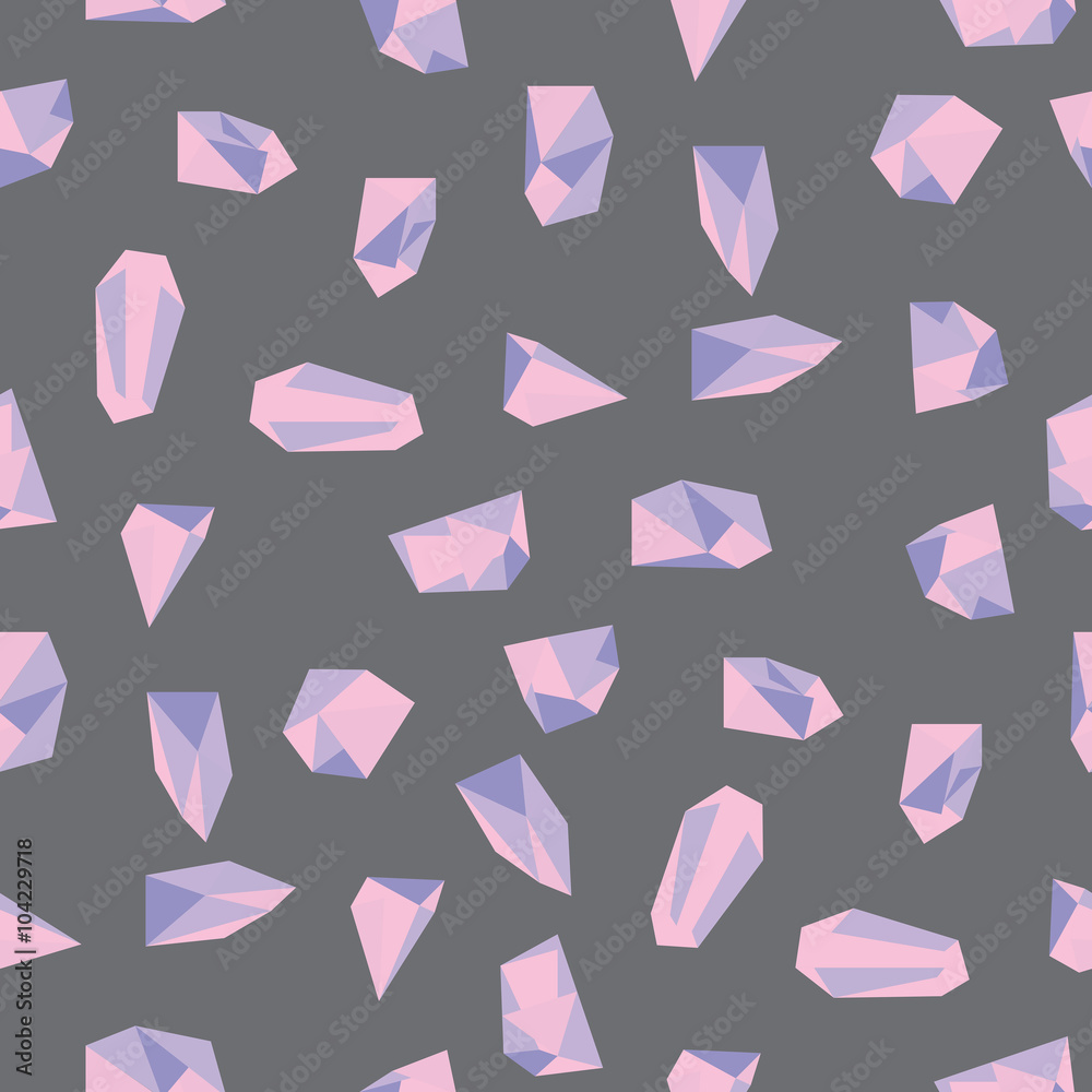 Geometric crystals pattern in vector. Geometric crystals pattern in vector.