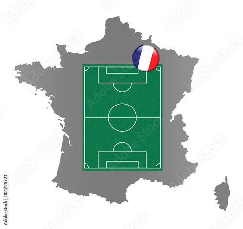 Football-soccer field - France photo