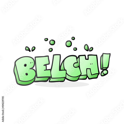 cartoon belch text