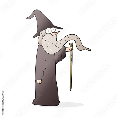 cartoon wizard