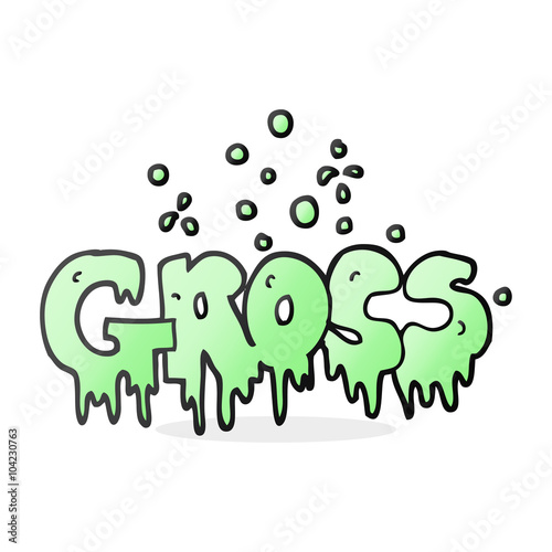 cartoon word gross