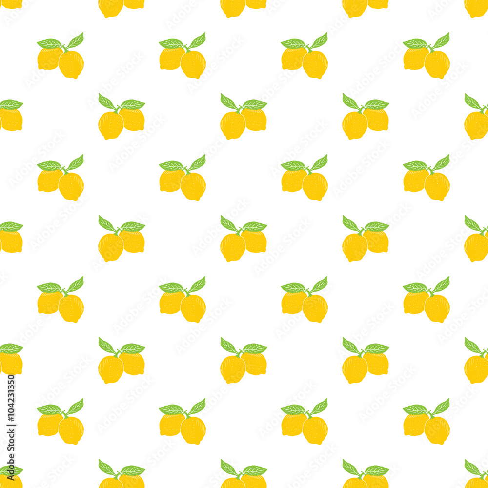 Fruit background Seamless pattern with hand drawn sketch lemon vector illustration Fruit background Seamless pattern with hand drawn sketch lemon vector illustration