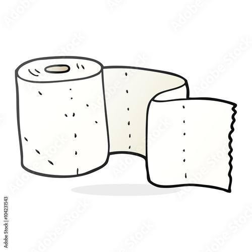 cartoon toilet roll