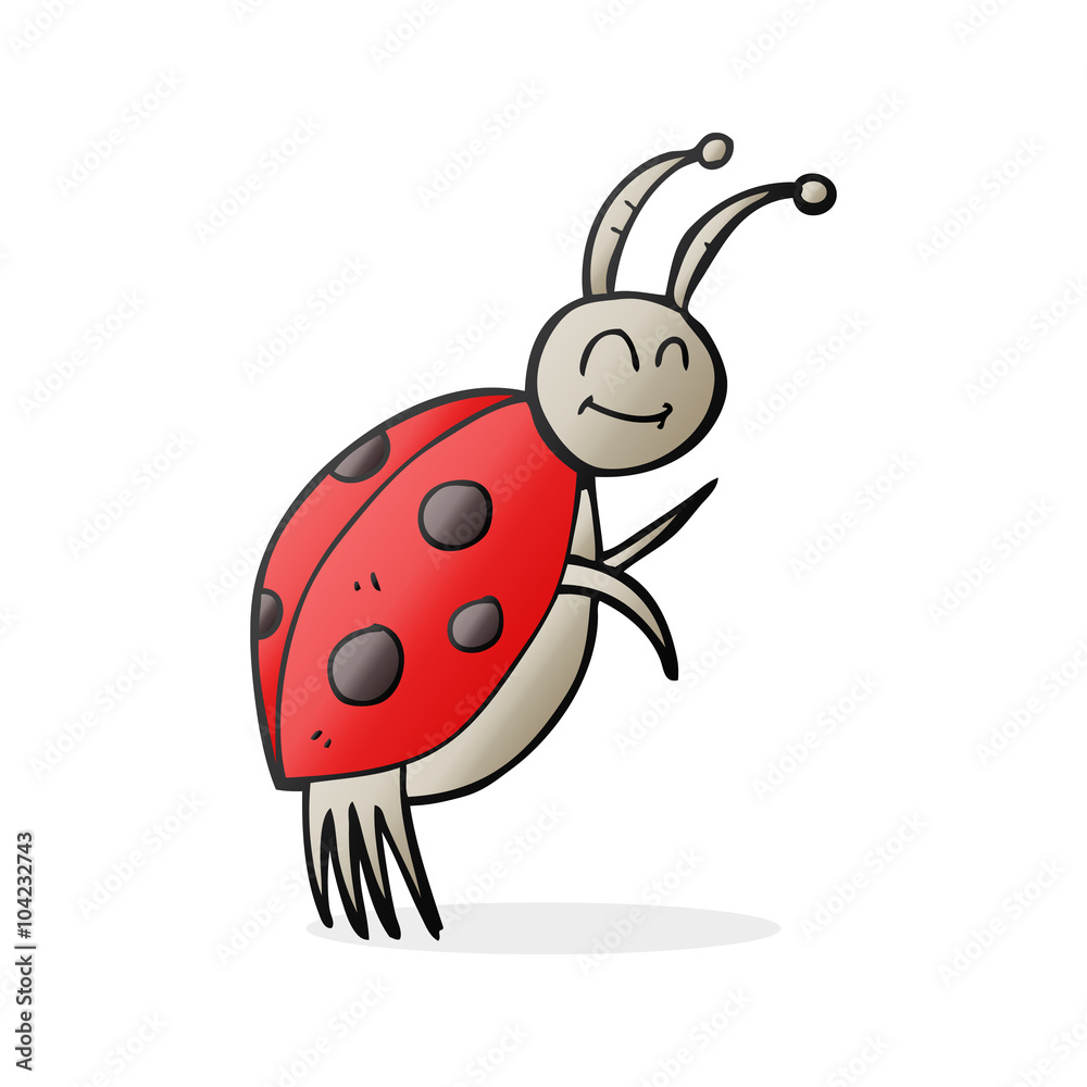 Fototapeta premium cartoon ladybug
