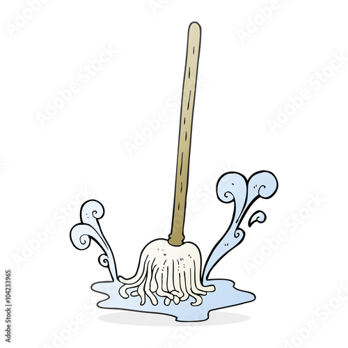 cartoon mop