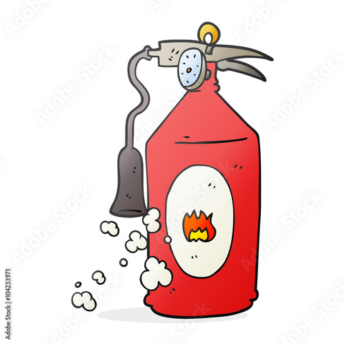 cartoon fire extinguisher