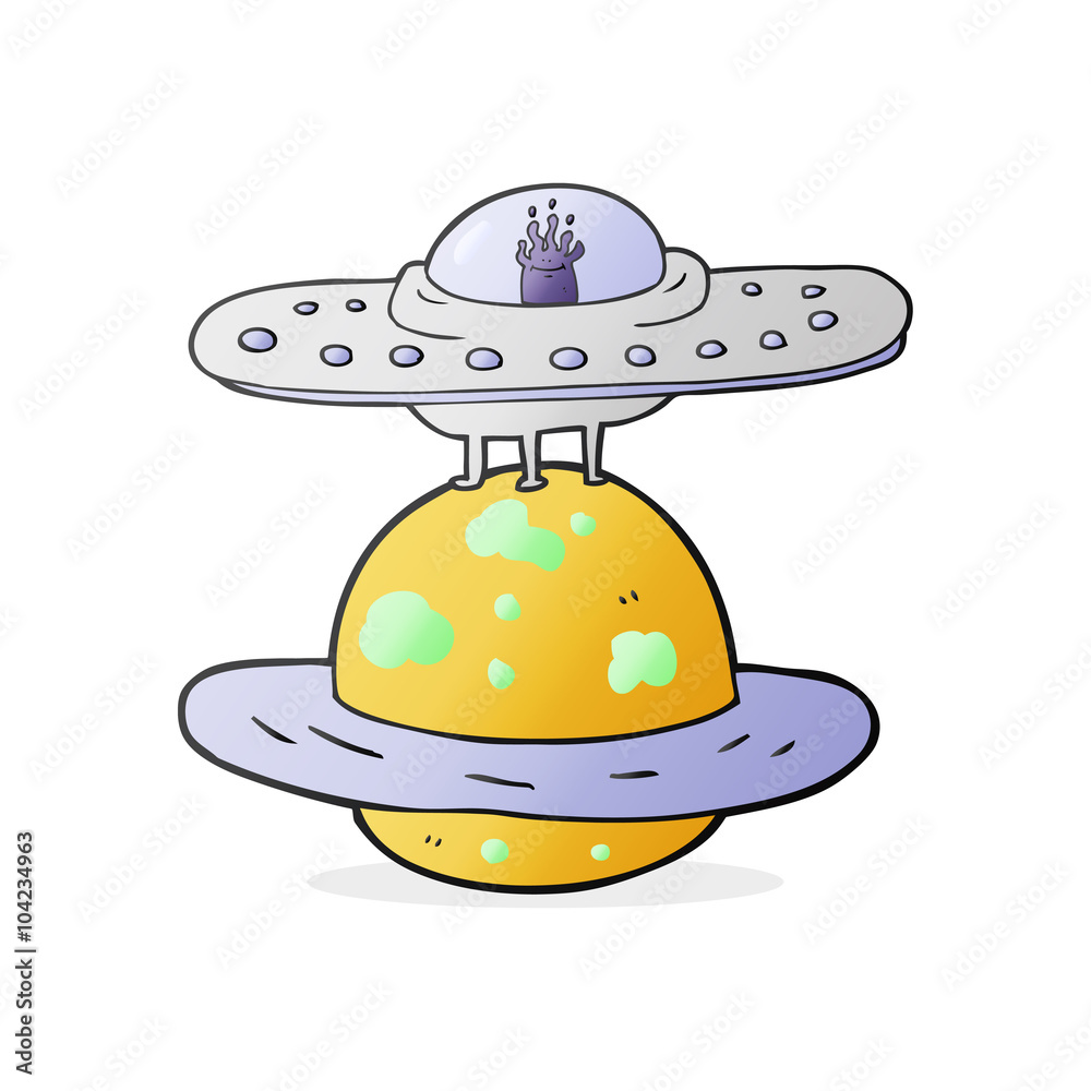 cartoon flying saucer cartoon flying saucer