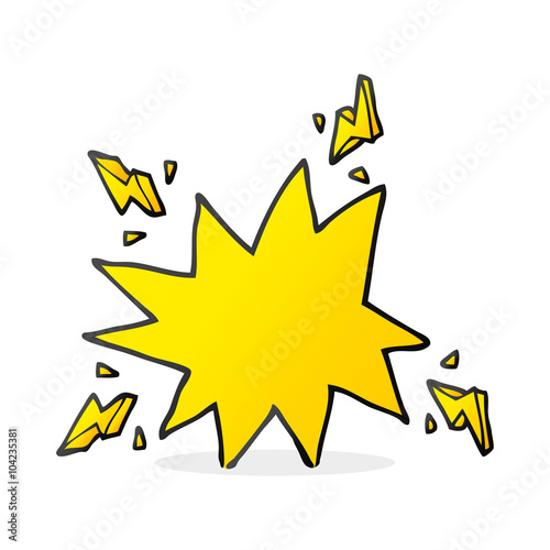 cartoon electrical sparks