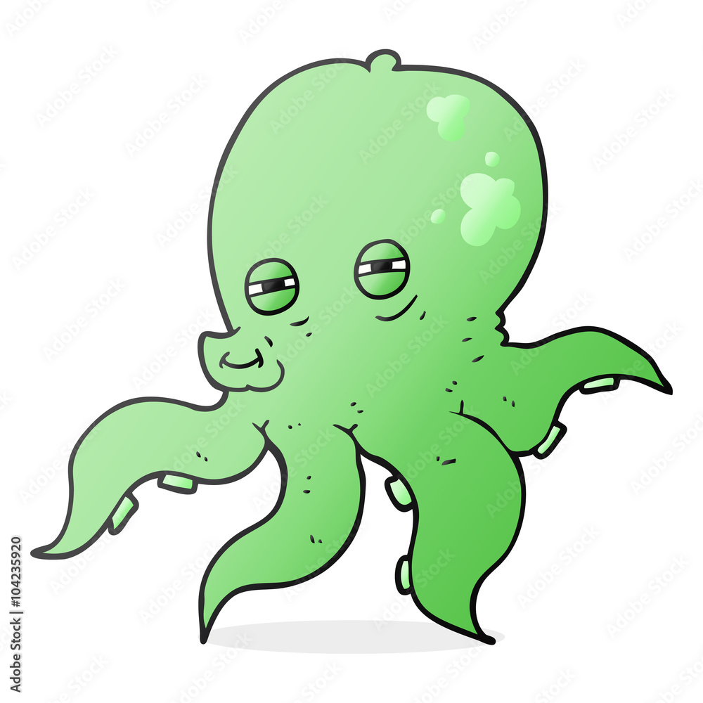 Obraz premium cartoon octopus