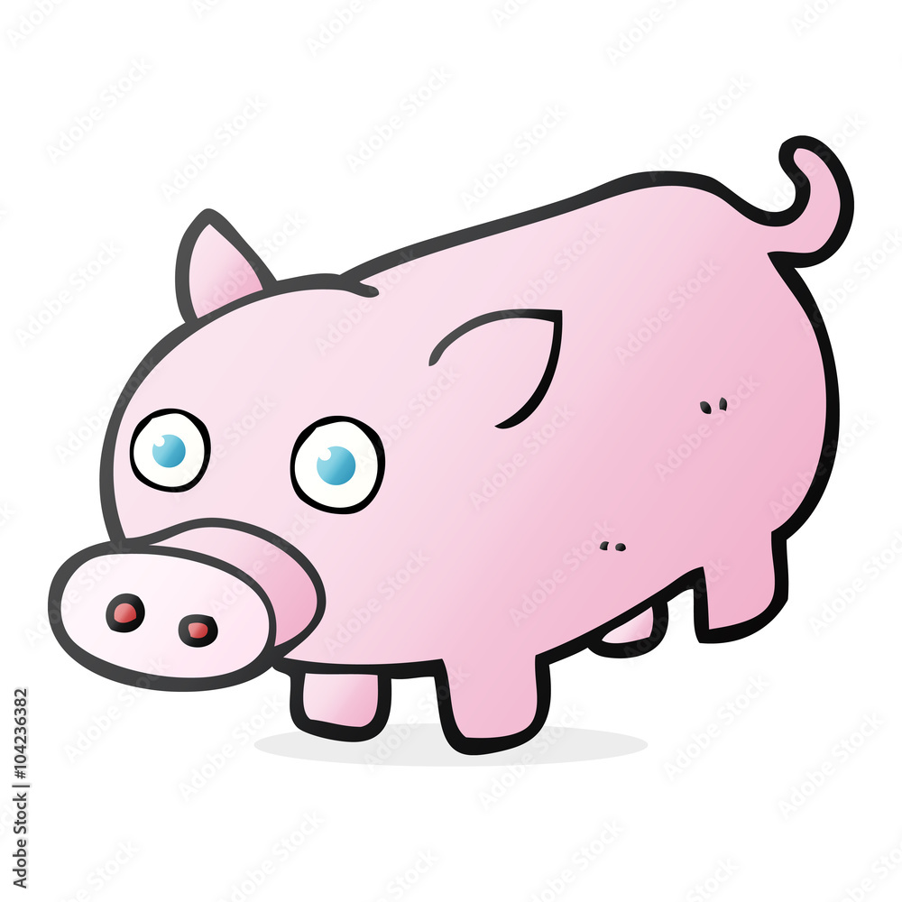 cartoon piglet