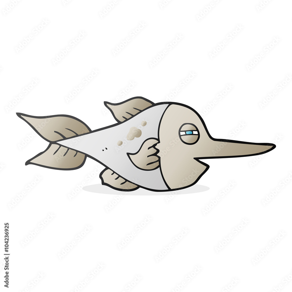 Fototapeta premium cartoon swordfish