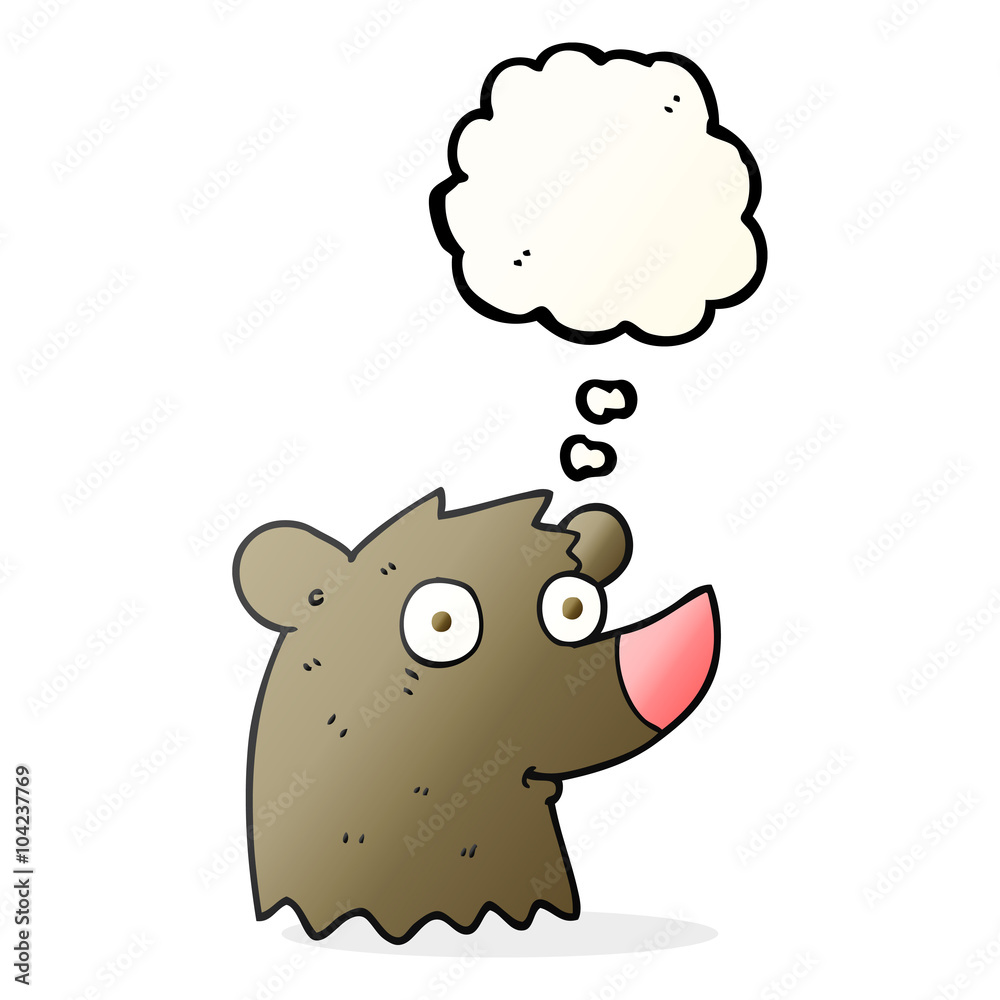 thought bubble cartoon bear thought bubble cartoon bear