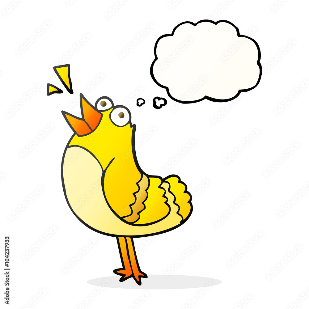 thought bubble cartoon bird thought bubble cartoon bird